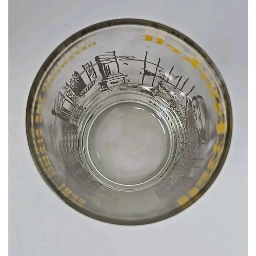 Vintage Davy Crockett Glass‎ Brown Tumbler Approx. Size: 5